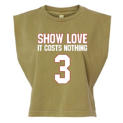 Show Love It Costs Nothing Love For 3 Pray For Damar Garment-Dyed Women's Muscle Tee