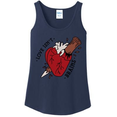 Spike Love Isn&X27;T Brains Heart Quote Ladies Essential Tank