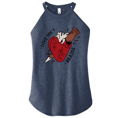 Spike Love Isn&X27;T Brains Heart Quote Women's Perfect Tri Rocker Tank