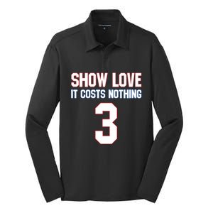 Show Love It Costs Nothing Love For 3 Pray For Damar Silk Touch Performance Long Sleeve Polo