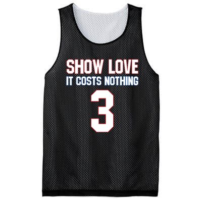 Show Love It Costs Nothing Love For 3 Pray For Damar Mesh Reversible Basketball Jersey Tank