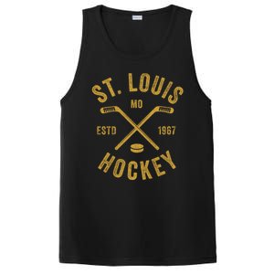 St. Louis Ice Hockey Hoodie Crossed Sticks PosiCharge Competitor Tank