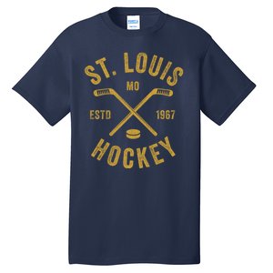 St. Louis Ice Hockey Hoodie Crossed Sticks Tall T-Shirt