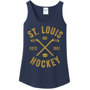 St. Louis Ice Hockey Hoodie Crossed Sticks Ladies Essential Tank