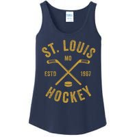 St. Louis Ice Hockey Hoodie Crossed Sticks Ladies Essential Tank