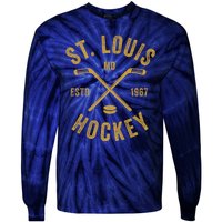 St. Louis Ice Hockey Hoodie Crossed Sticks Tie-Dye Long Sleeve Shirt