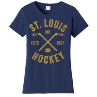 St. Louis Ice Hockey Hoodie Crossed Sticks Women's T-Shirt