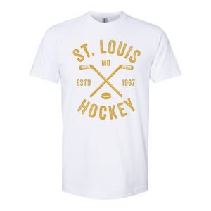 St. Louis Ice Hockey Hoodie Crossed Sticks Softstyle CVC T-Shirt