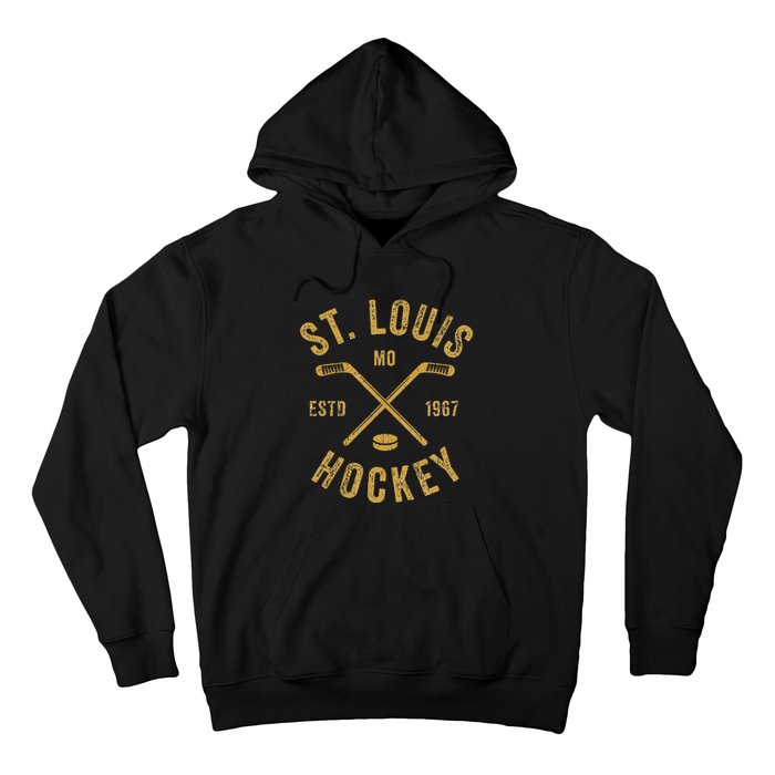 St. Louis Ice Hockey Hoodie crossed Sticks Hoodie