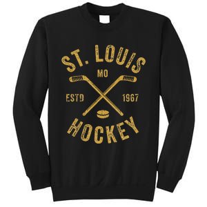 St. Louis Ice Hockey Hoodie crossed Sticks Sweatshirt