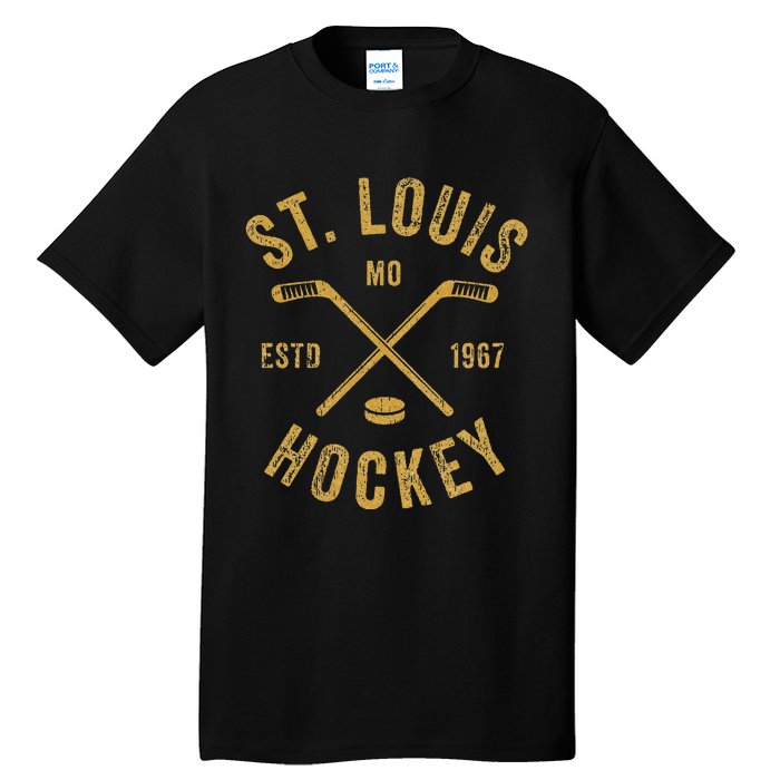 St. Louis Ice Hockey Hoodie crossed Sticks Tall T-Shirt