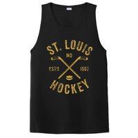 St. Louis Ice Hockey Hoodie crossed Sticks PosiCharge Competitor Tank