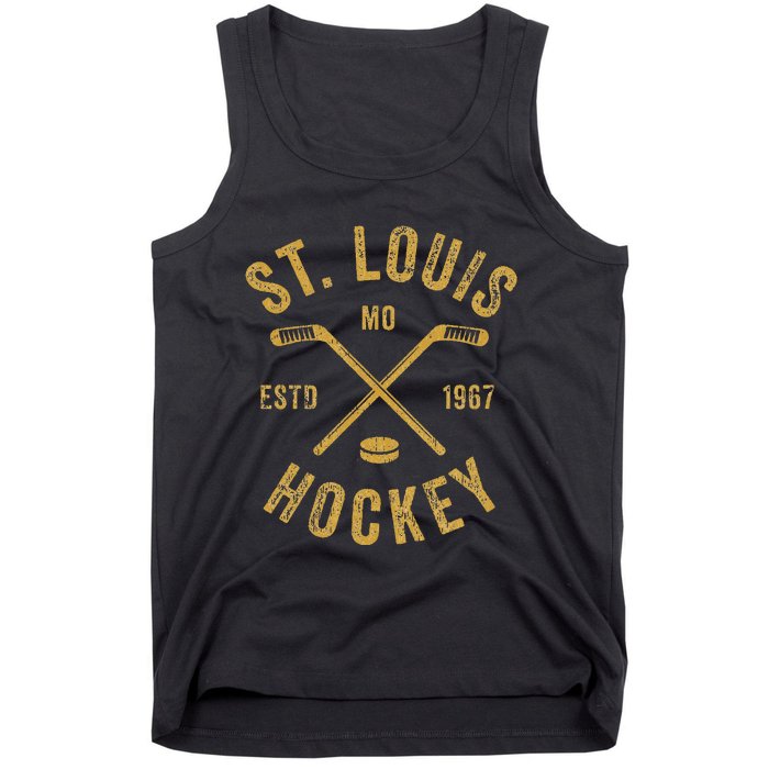 St. Louis Ice Hockey Hoodie crossed Sticks Tank Top