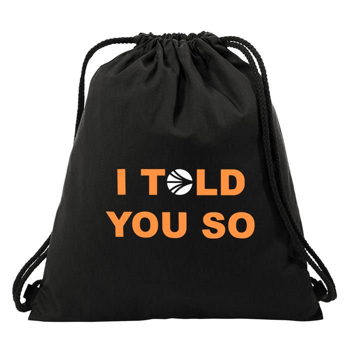 S.O.N.I.C Labs I Told You So Drawstring Bag