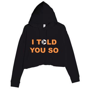 S.O.N.I.C Labs I Told You So Crop Fleece Hoodie