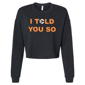 S.O.N.I.C Labs I Told You So Cropped Pullover Crew