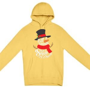 Snow Let It Snow Cute Christmas Winter Holiday Xmas Gift Premium Pullover Hoodie