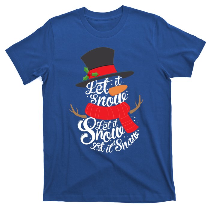 Snow Let It Snow Cute Christmas Winter Holiday Xmas Gift T-Shirt