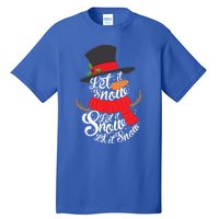 Snow Let It Snow Cute Christmas Winter Holiday Xmas Gift Tall T-Shirt