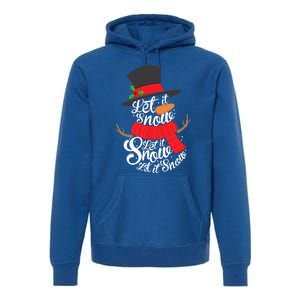 Snow Let It Snow Cute Christmas Winter Holiday Xmas Gift Premium Hoodie