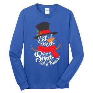 Snow Let It Snow Cute Christmas Winter Holiday Xmas Gift Tall Long Sleeve T-Shirt