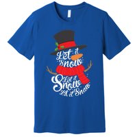 Snow Let It Snow Cute Christmas Winter Holiday Xmas Gift Premium T-Shirt