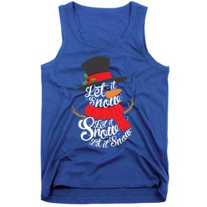 Snow Let It Snow Cute Christmas Winter Holiday Xmas Gift Tank Top