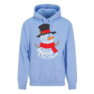 Snow Let It Snow Cute Christmas Winter Holiday Xmas Gift Unisex Surf Hoodie