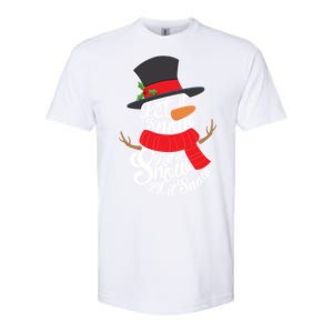 Snow Let It Snow Cute Christmas Winter Holiday Xmas Gift Softstyle CVC T-Shirt