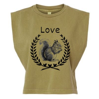 Squirrel Lover I Love Squirrels Garment-Dyed Women's Muscle Tee