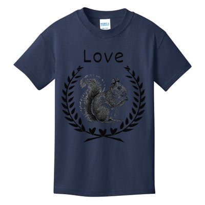 Squirrel Lover I Love Squirrels Kids T-Shirt