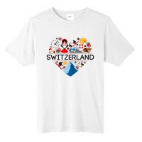 SWITZERLAND LOVE | | Illustrated Swiss Symbol, Alpine Tall Fusion ChromaSoft Performance T-Shirt