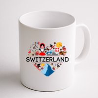 SWITZERLAND LOVE | | Illustrated Swiss Symbol, Alpine Coffee Mug