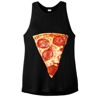 Slice Of Pepperoni Pizza Ladies PosiCharge Tri-Blend Wicking Tank