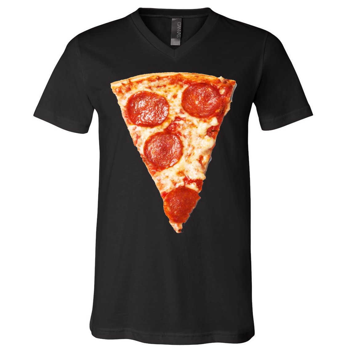 Slice Of Pepperoni Pizza V-Neck T-Shirt