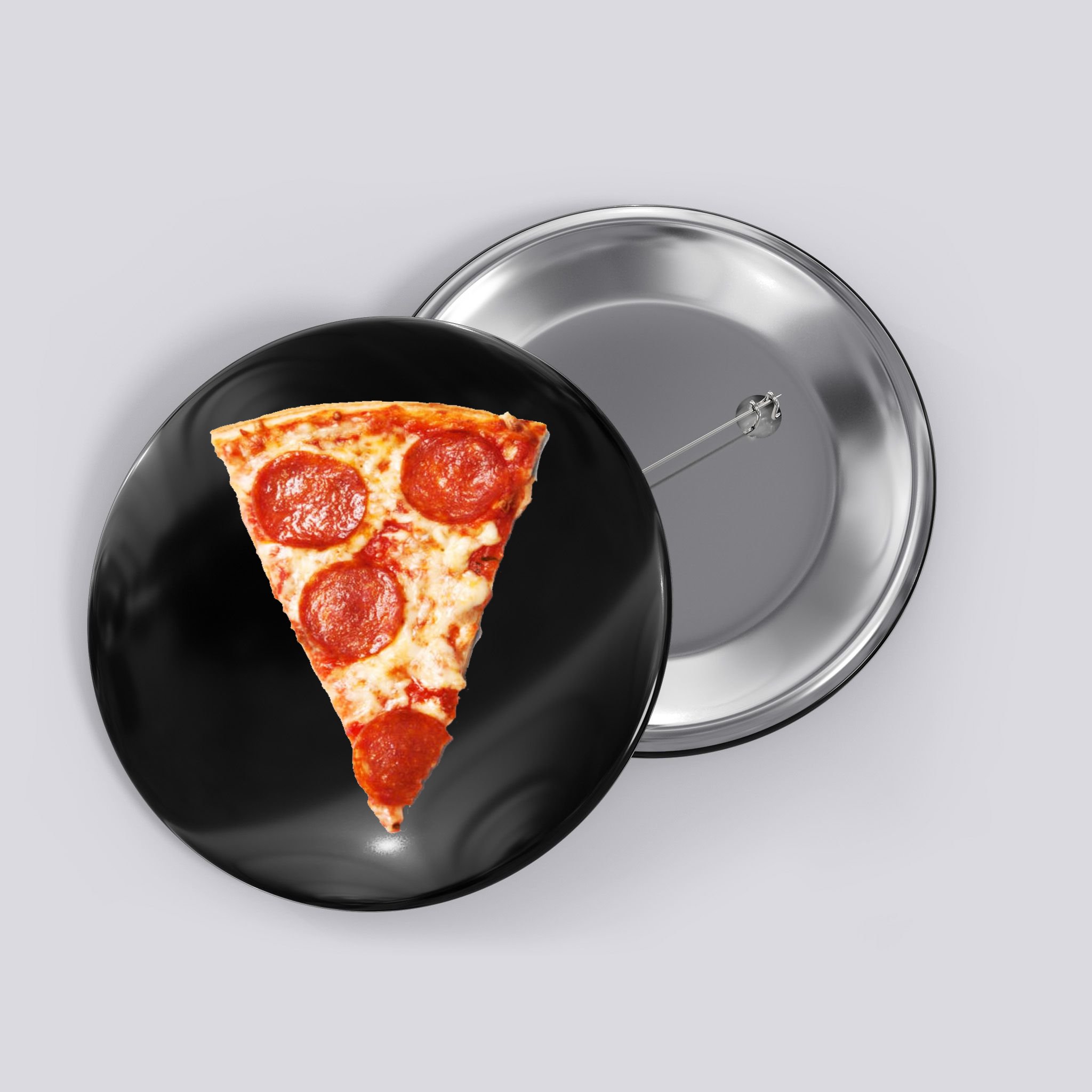 Slice Of Pepperoni Pizza Button