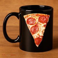 Slice Of Pepperoni Pizza 11oz C Handle Ceramic Mug