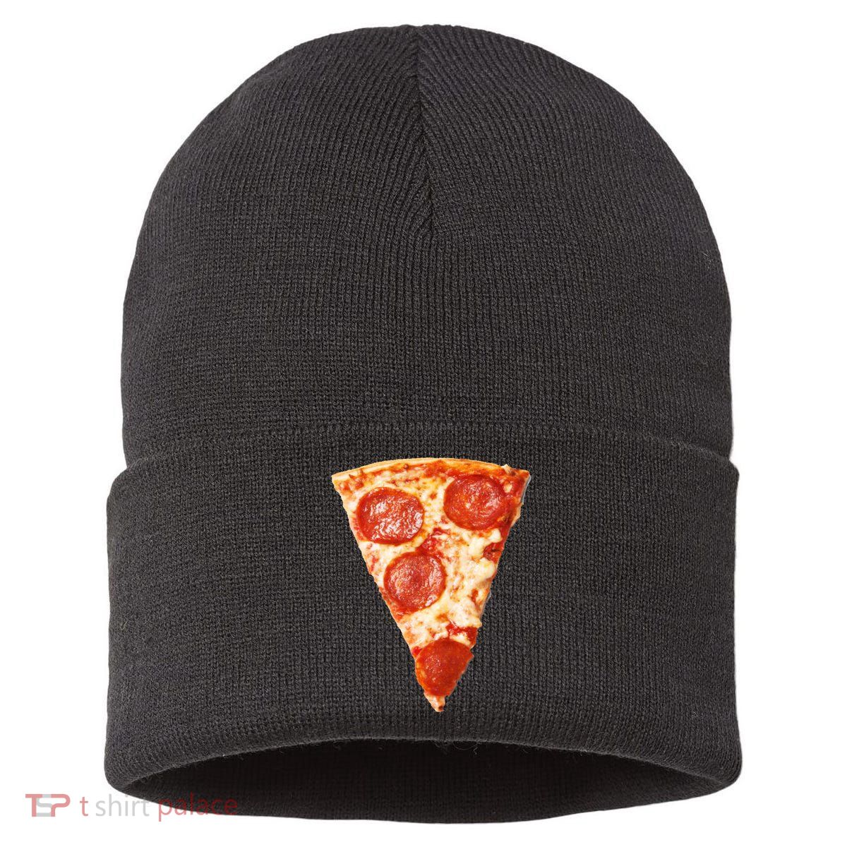 Slice Of Pepperoni Pizza Sustainable Knit Beanie
