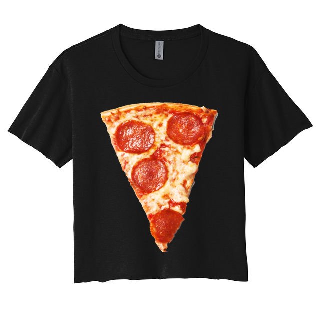 Slice Of Pepperoni Pizza Crop Top