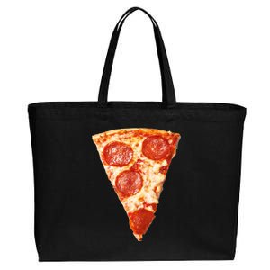 Slice Of Pepperoni Pizza Cotton Canvas Jumbo Tote