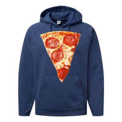 Slice Of Pepperoni Pizza Performance Fleece Hoodie