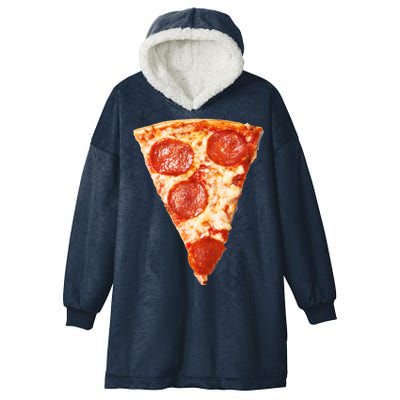 Slice Of Pepperoni Pizza Hooded Wearable Blanket