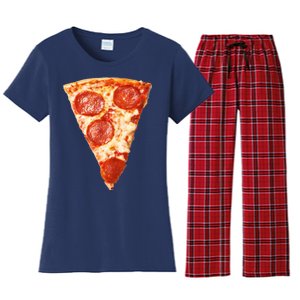 Slice Of Pepperoni Pizza Women's Flannel Pajama Set