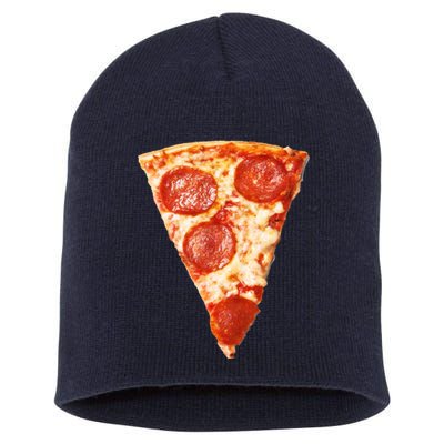 Slice Of Pepperoni Pizza Short Acrylic Beanie