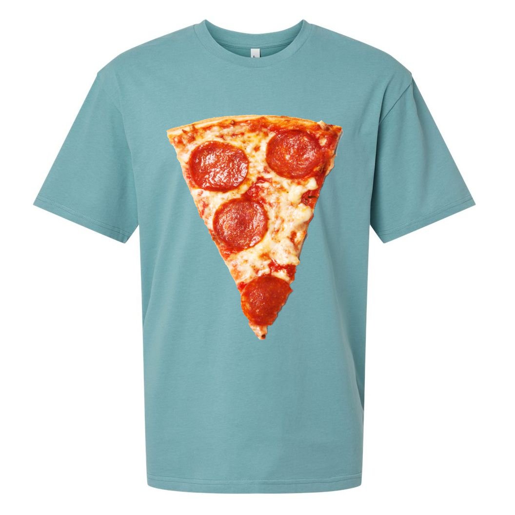 Slice Of Pepperoni Pizza Sueded Cloud Jersey T-Shirt