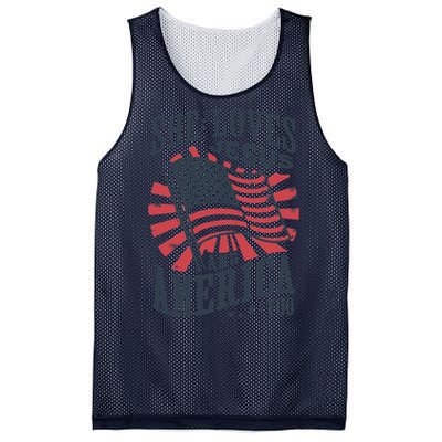 She Loves Jesus And America Too Mesh Reversible Basketball Jersey Tank