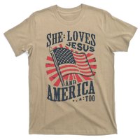 She Loves Jesus And America Too T-Shirt