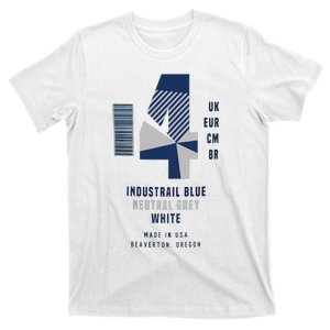 Sneaker Label Jordan 4 Industrial Blue Sneaker T-Shirt