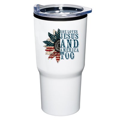 She Loves Jesus And America Too Tumbler