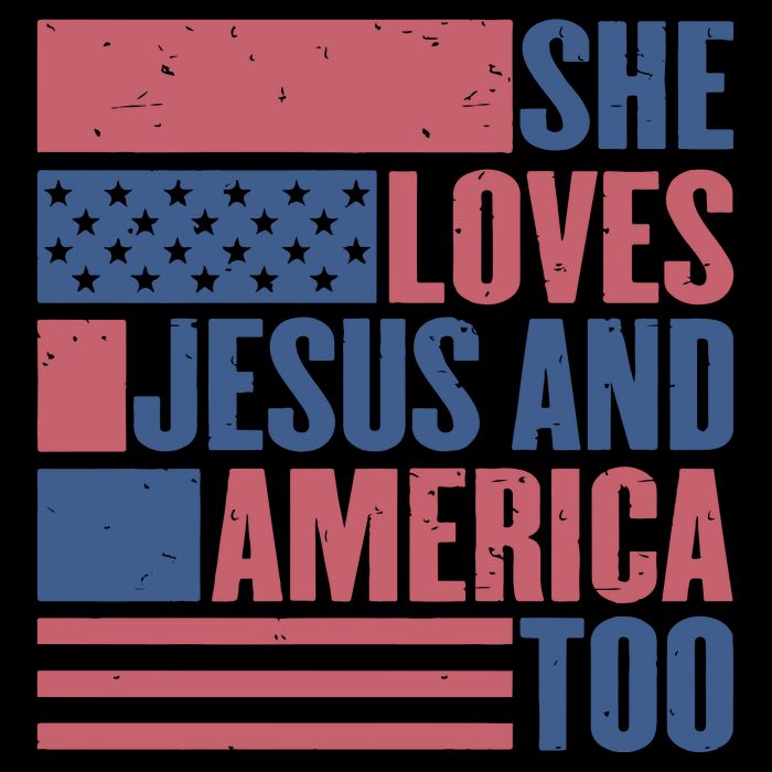 She Loves Jesus And America Too Happy 4th Of July Backpack